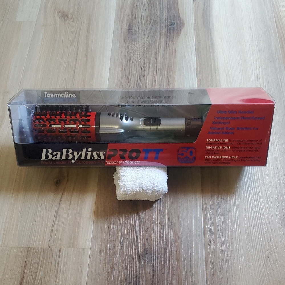 BaByliss PRO TT Tourmaline Styler in Red and Silver